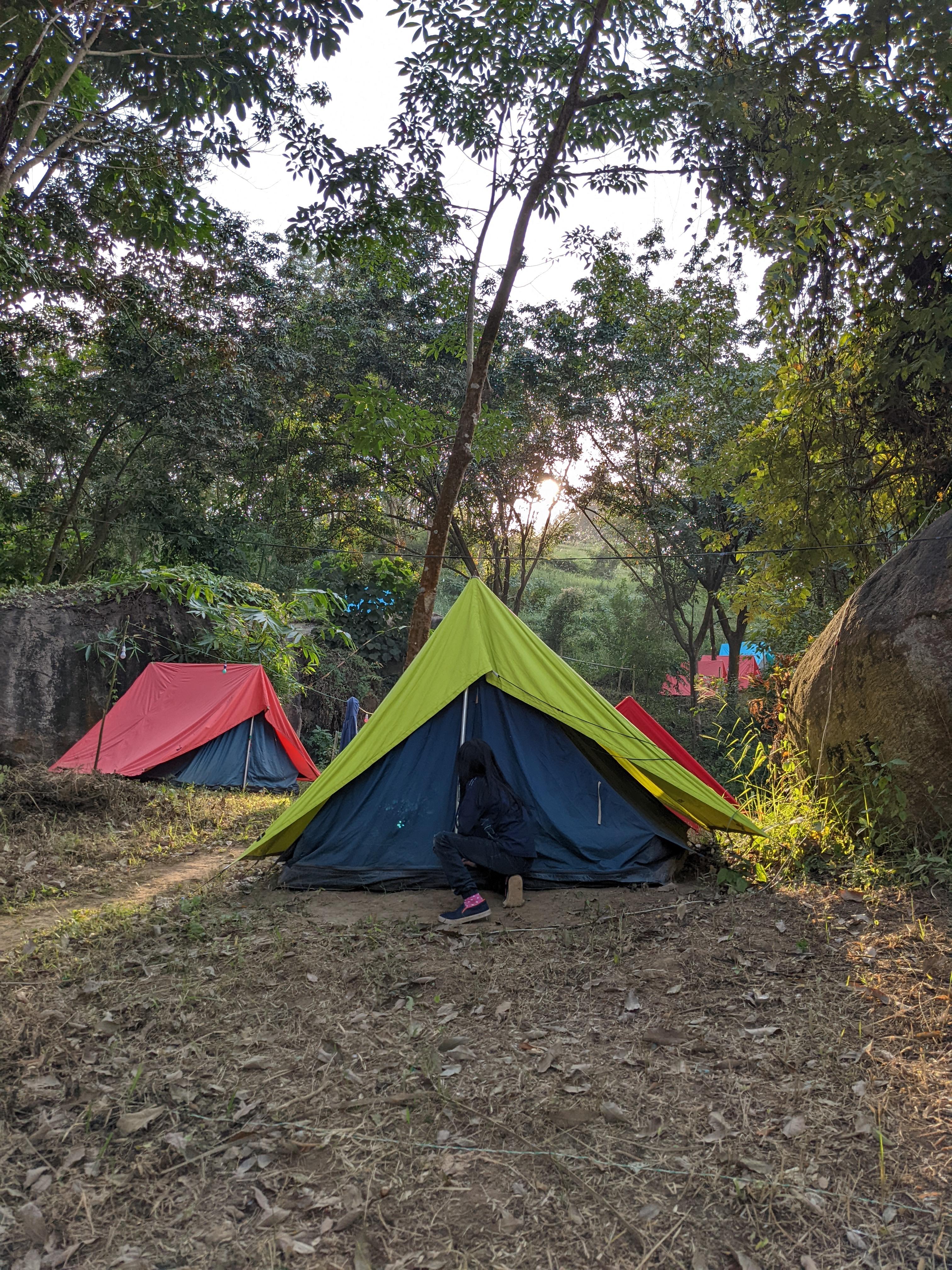 alpine tent view 2